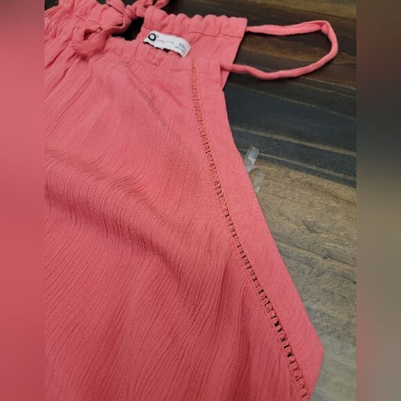 SO Salmon Coral Maxi Dress Sleeveless Tide Back Summer Rayon Dress Size XXL - Picture 6 of 11